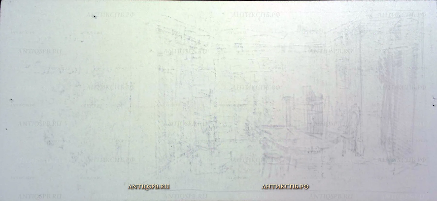 Рисуноки "Интерьер гостиной" к театральной пьесе и набросок к нему. №17341.12.17339.25